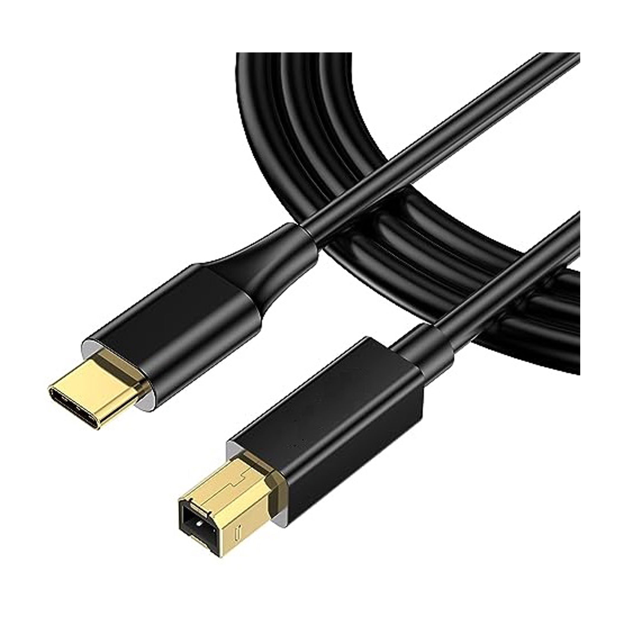 USB Type C to Type B Cable - 15'