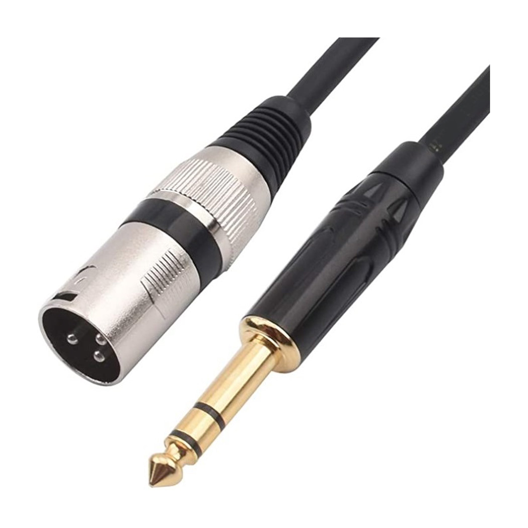 TRS Male to XLR Male 3' Cables - pair
