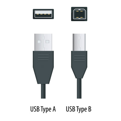 USB Type A to Type B Cable - 15'
