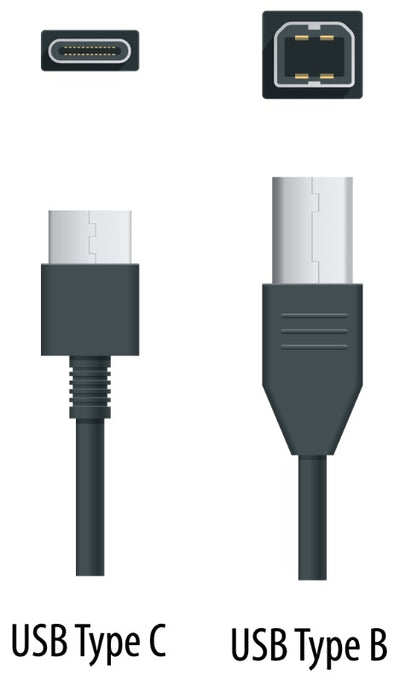 USB Type C to Type B Cable - 15'